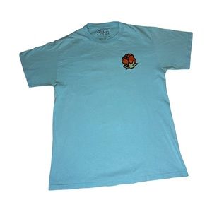 ALAB T-Shirt - Blue Rose Graphic Tee Size Medium